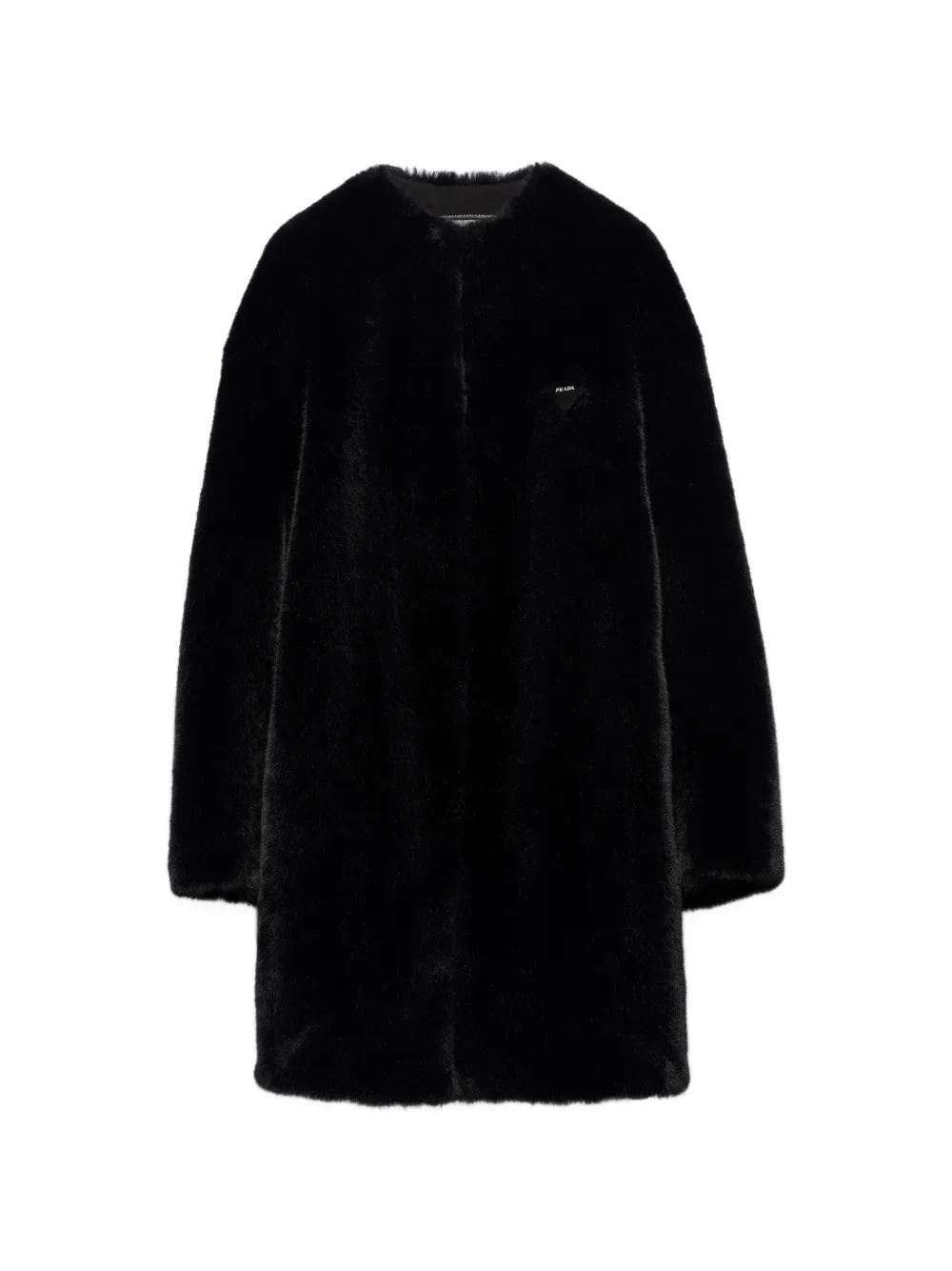 Prada Aspen エコファー コート | ブラック | FARFETCH JP