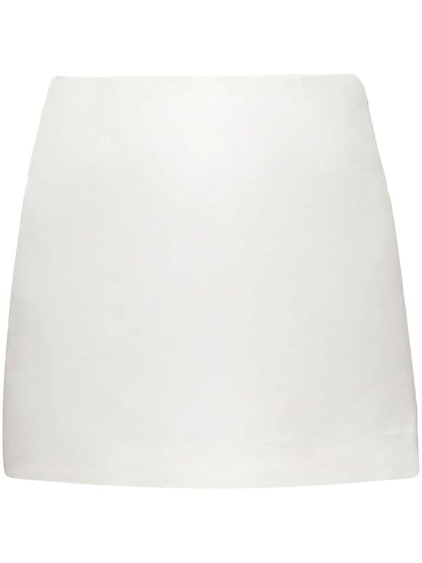 Prada Double Satin Mini Skirt - Farfetch