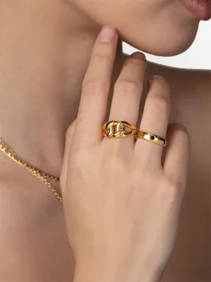 GUCCI 喜平 ツイスト オープン ワイド リング 指輪 23号 デイジーライン リング | マリークワント(MARY QUANT) | マルイ