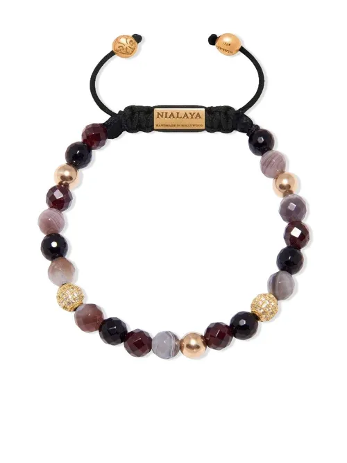Bracelet à perles serti de cristaux - Nialaya Jewelry - Modalova