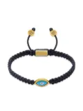 Nialaya Jewelry evil eye-detail string bracelet - Black