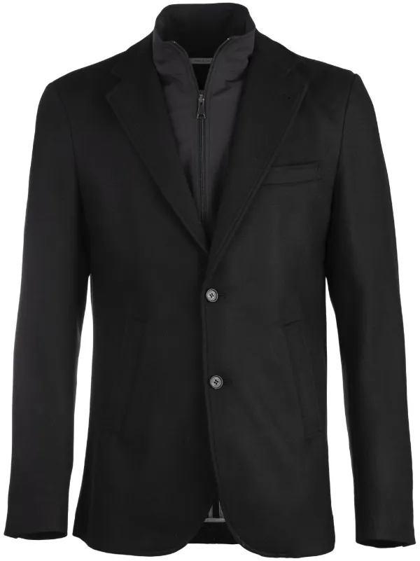 Black cashmere blazer mens online