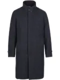 Norwegian Wool single-breasted down-filled coat - Blue