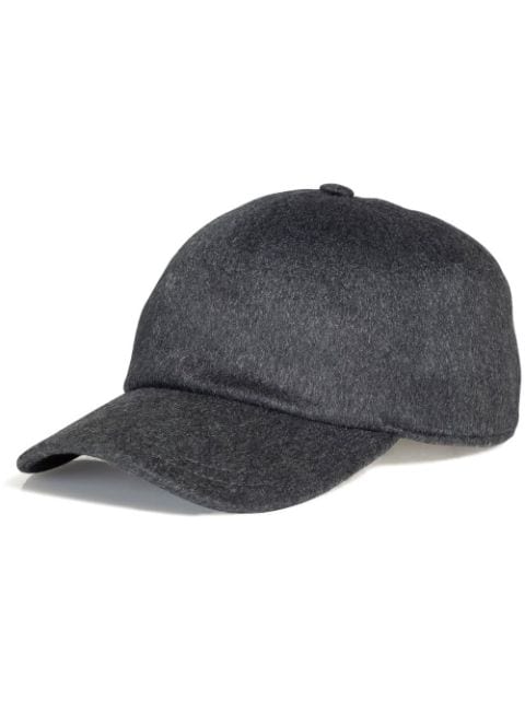 Norwegian Wool embroidered-logo cashmere cap