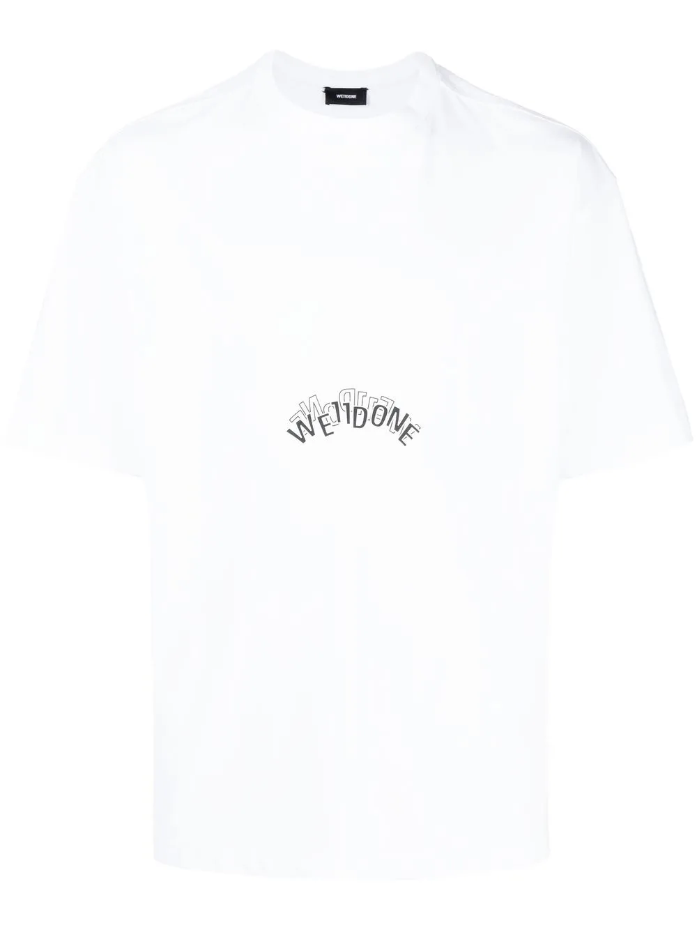 

We11done layered logo-print T-shirt - White