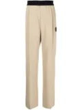 We11done high-waisted pleat-detail trousers - Neutrals