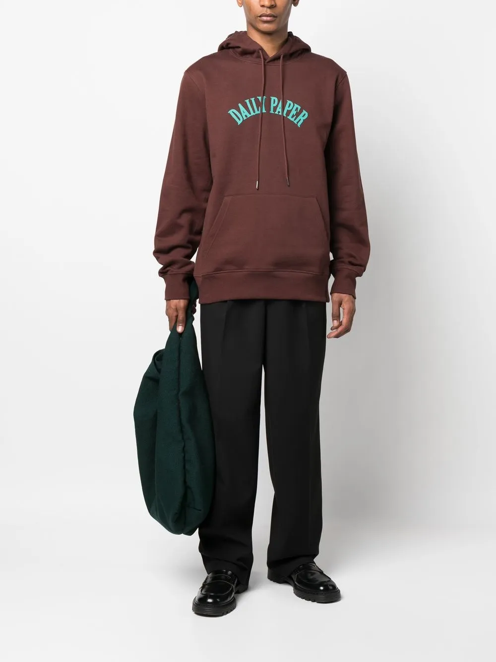 Daily Paper Hoodie met logoprint - Bruin