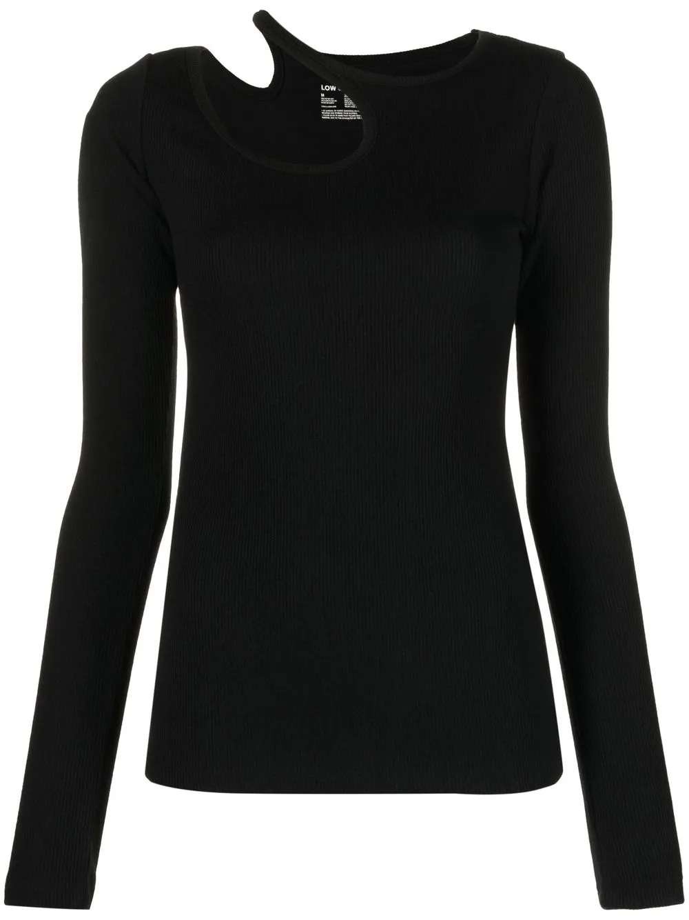 

Low Classic cut-out detail top - Black