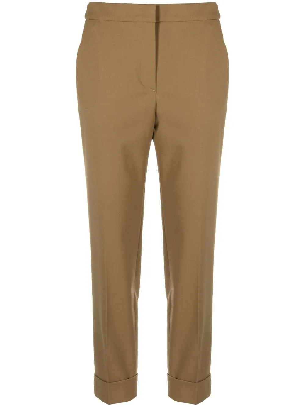 

PT Torino cropped straight-leg trousers - Brown
