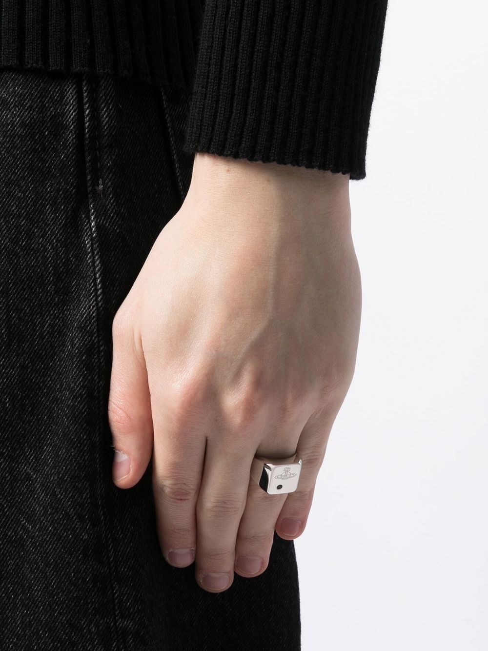 Shop Vivienne Westwood Carlo Sterling Silver Ring