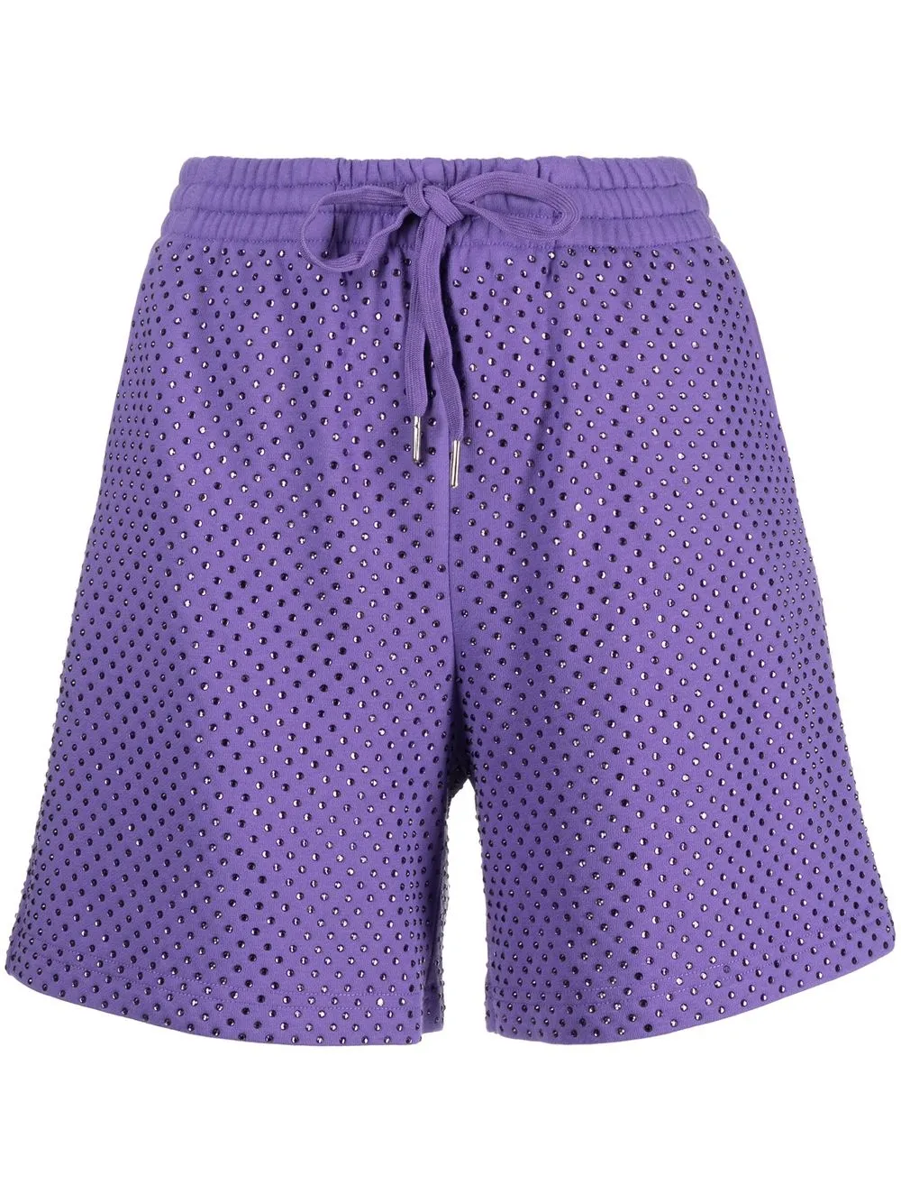 

P.A.R.O.S.H. shorts con detalles de strass - Morado