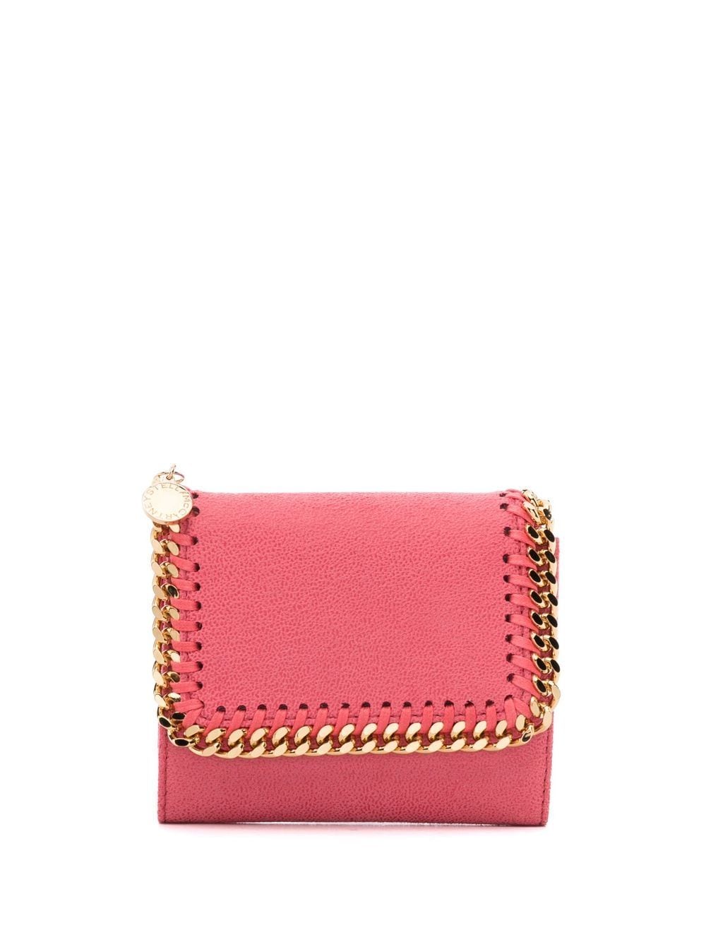 Stella Mccartney Chain-link Artificial-leather Purse In Pink