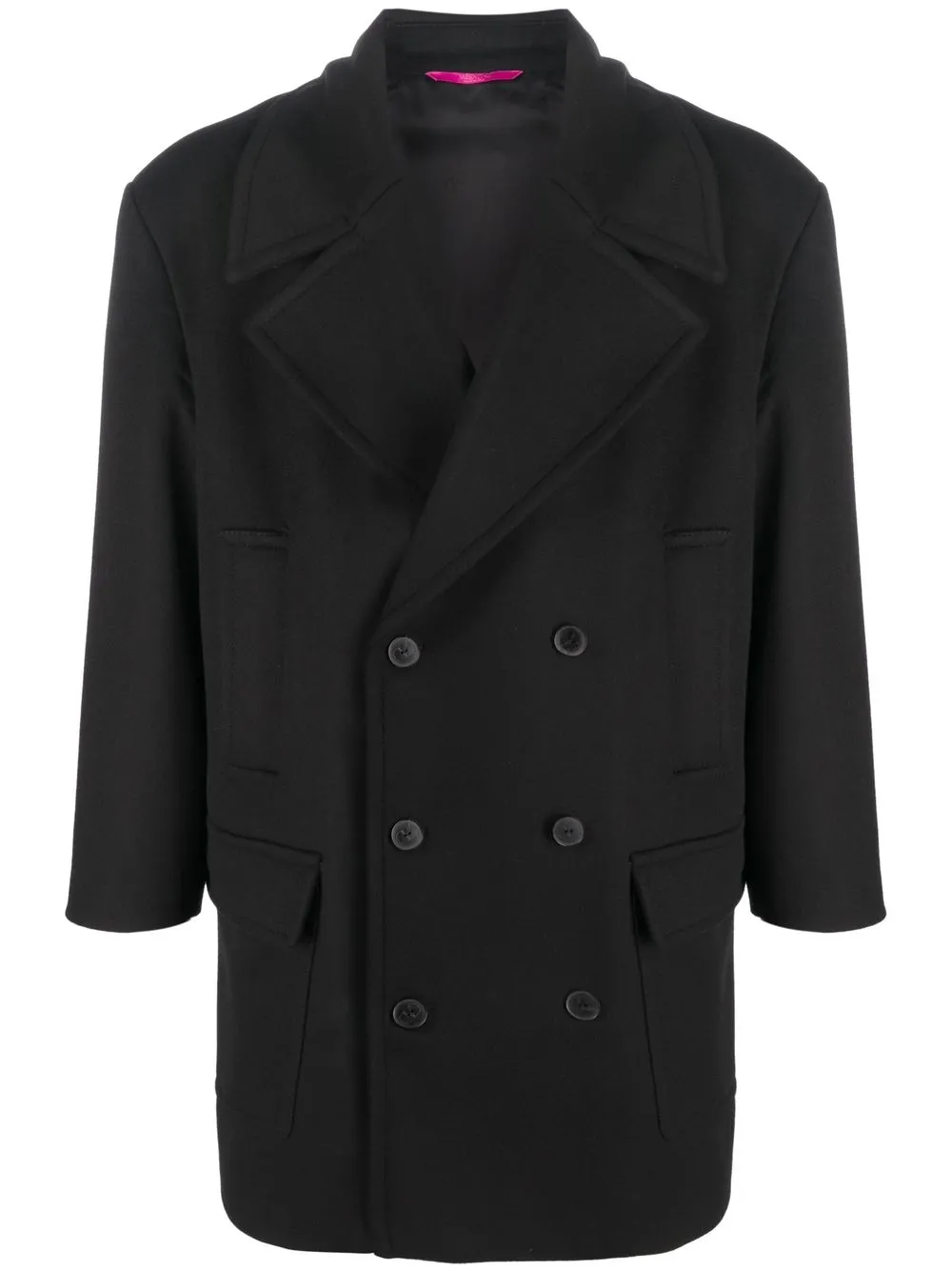 

Valentino double-breasted wool-cashmere coat - Black