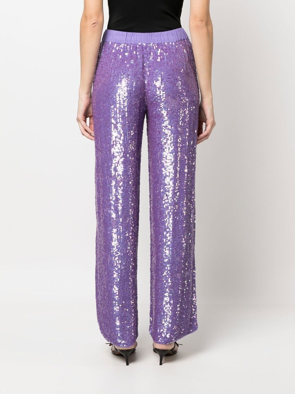 P.A.R.O.S.H. sequin-embellished straight-leg Trousers - Farfetch