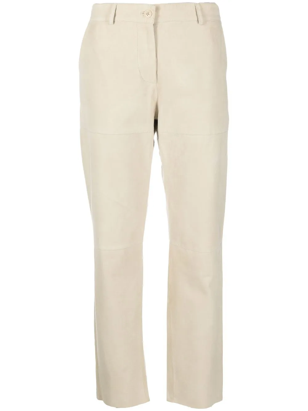 

P.A.R.O.S.H. high-waisted straight-leg trousers - Neutrals