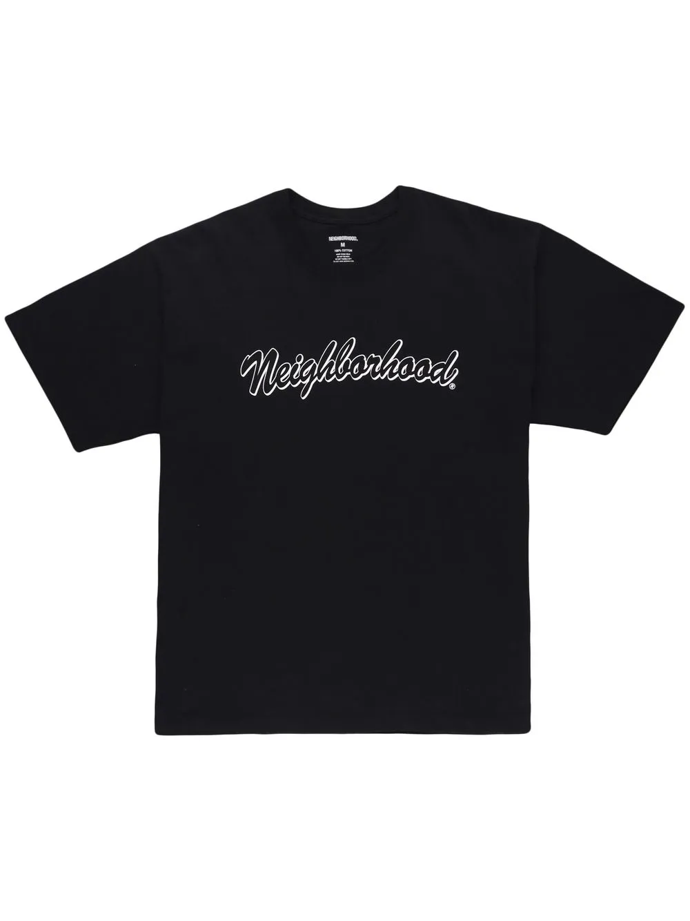 

Neighborhood logo-print short-sleeve T-shirt - Black