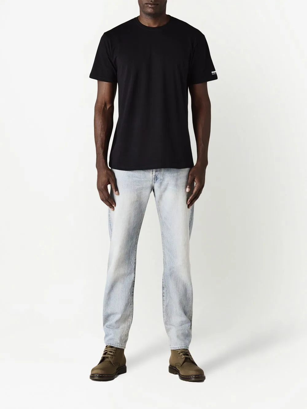 Neighborhood T-shirt met print - Zwart