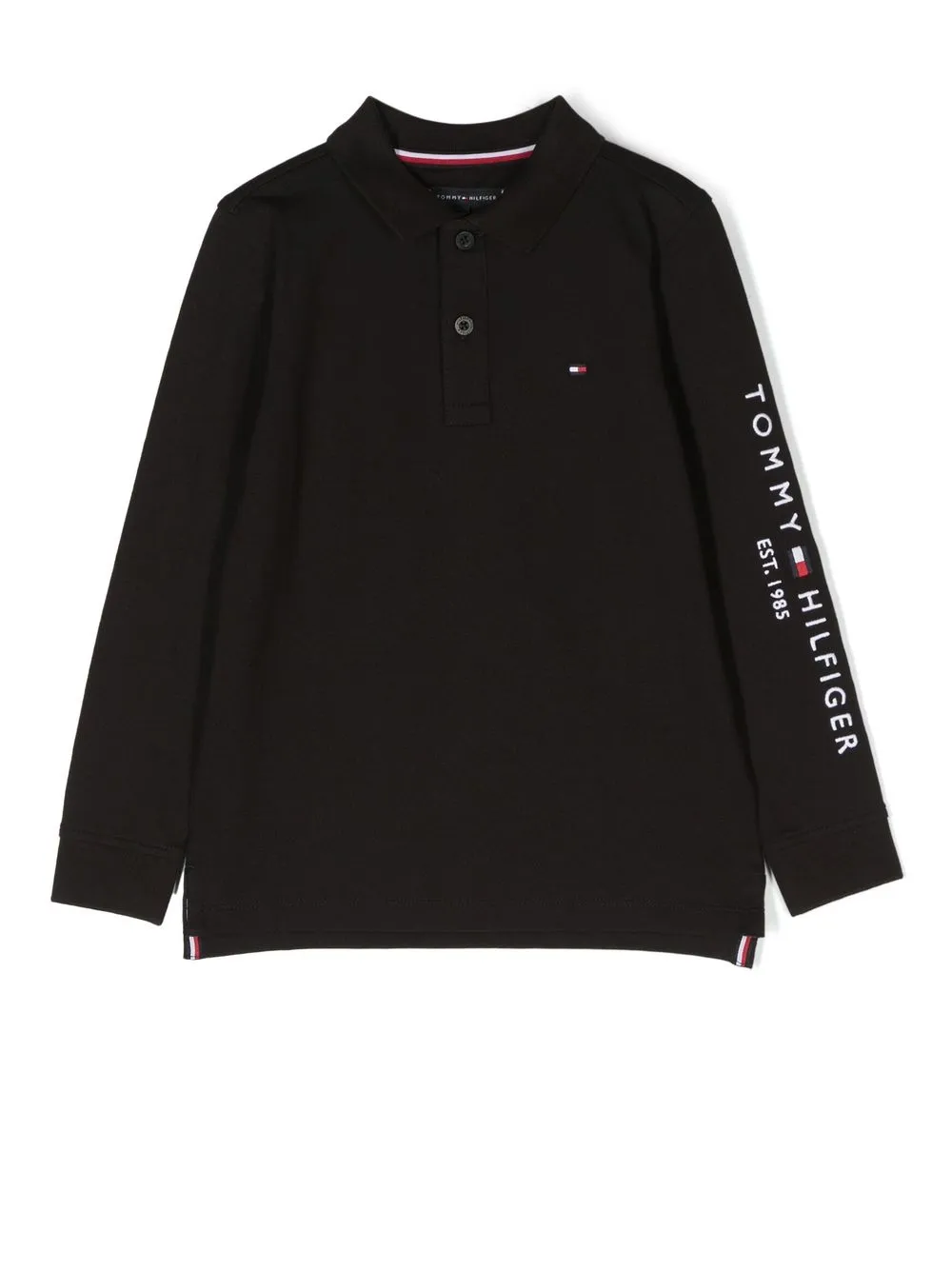 

Tommy Hilfiger Junior logo-embroidered polo shirt - Black