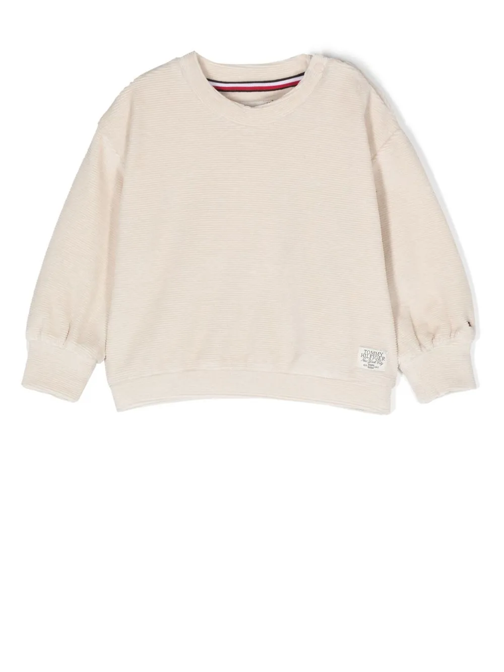 

Tommy Hilfiger Junior logo-patch detail sweatshirt - Neutrals