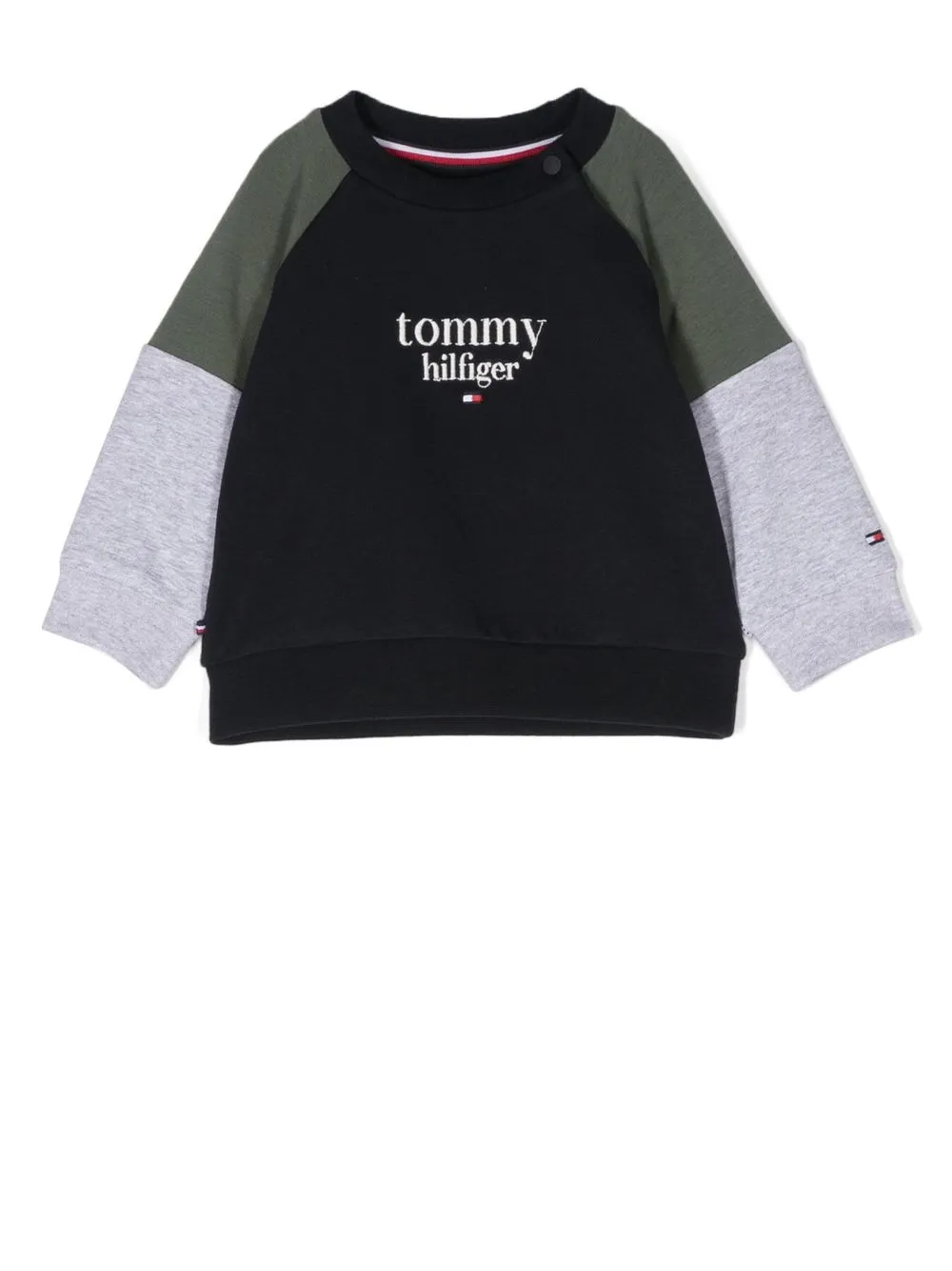 

Tommy Hilfiger Junior logo-print crew neck sweatshirt - Blue