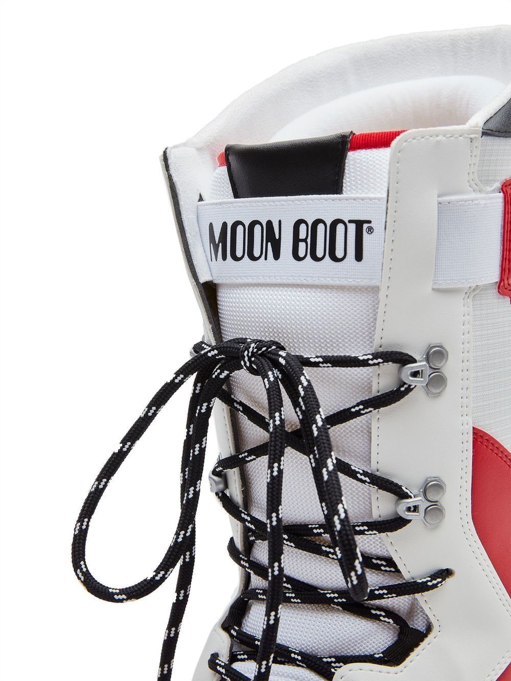 Shop Moon Boot High Padded Sneaker Boots In Red