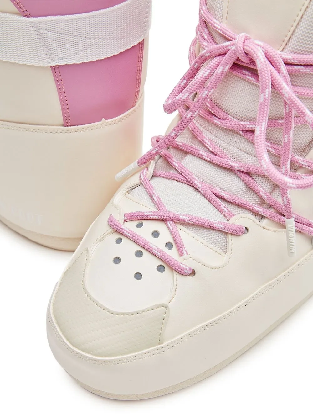 Moon Boot Lace-up Sneaker-boot In Neutrals