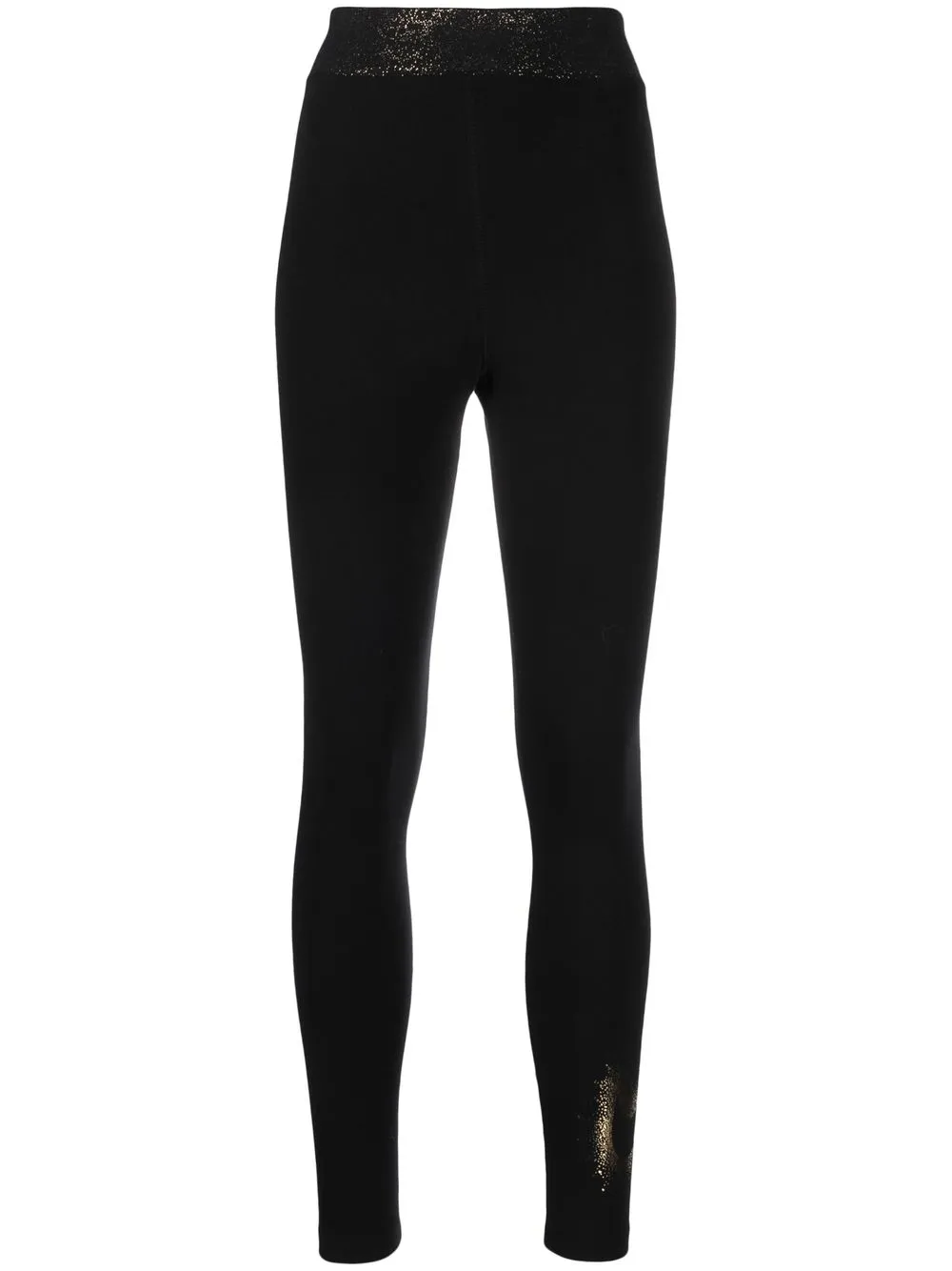 nike leggings metallic logo