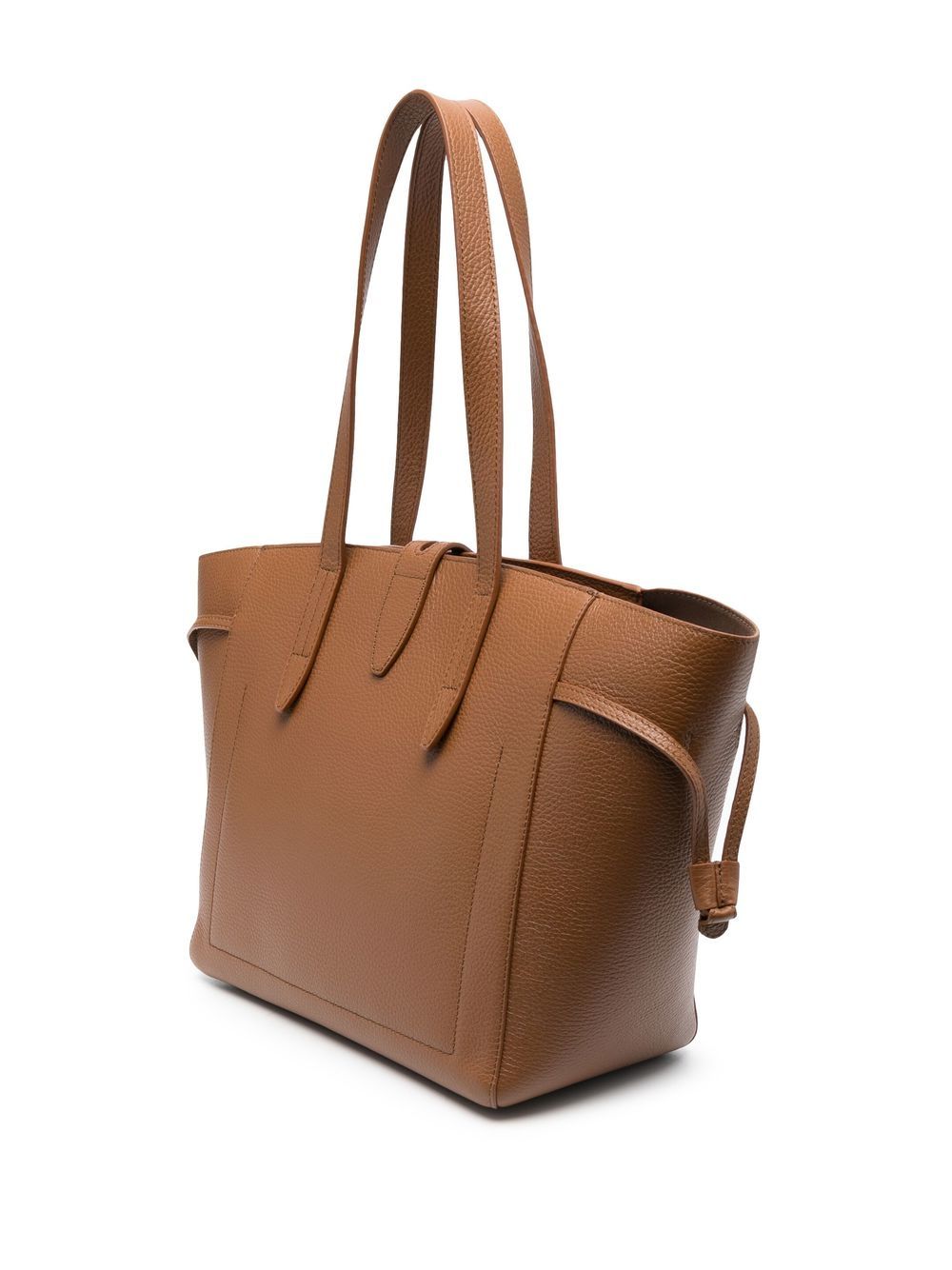 Shop Furla Leather Tote Bag In Brown