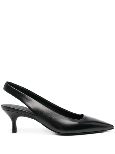 Furla 60mm leather slingback pumps