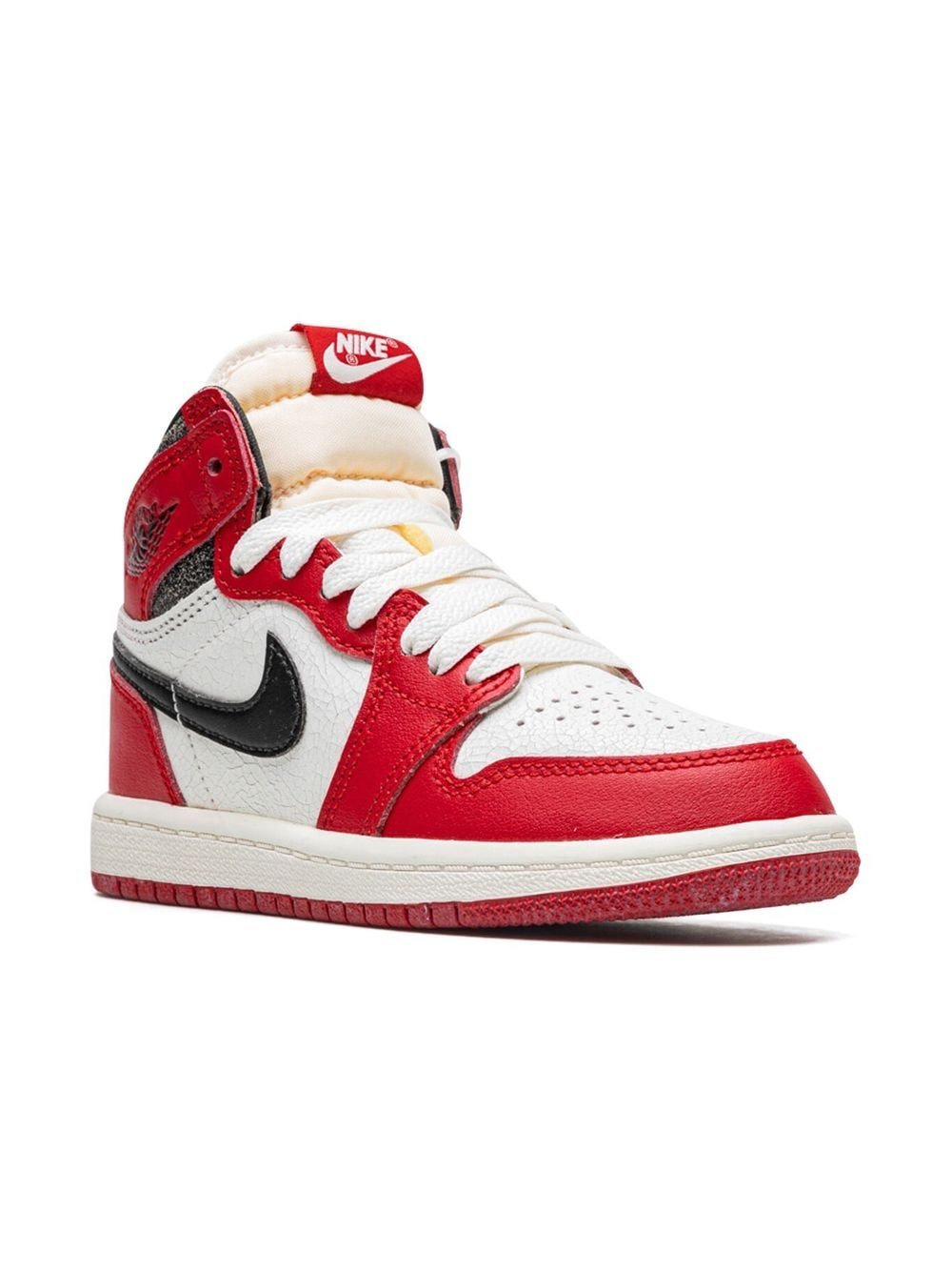 Shop Jordan Air  1 High Retro High Og "chicago Lost & Found" Sneakers In Red