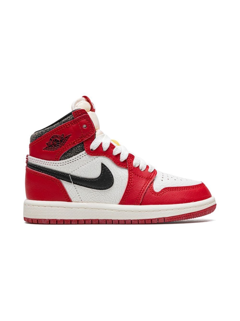 Shop Jordan Air  1 High Retro High Og "chicago Lost & Found" Sneakers In Red