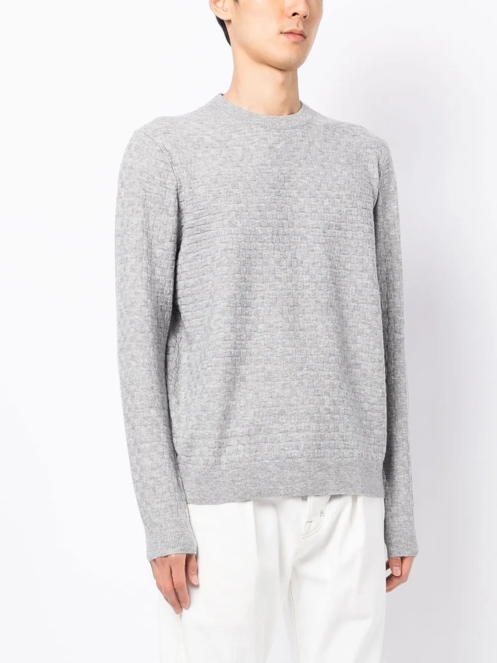 Shop Ted Baker Lentic Textured Jumper In Grey