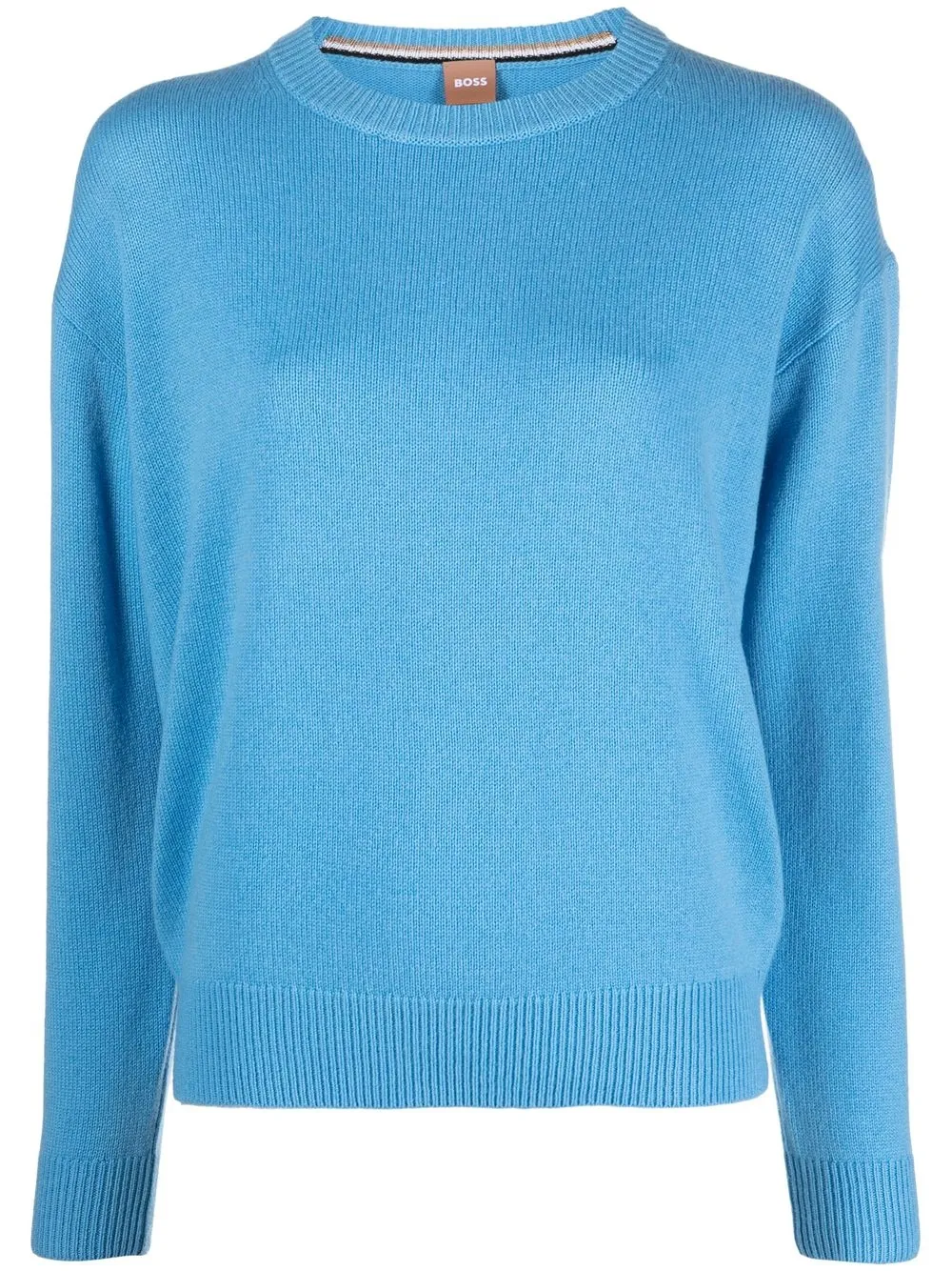 

BOSS cashmere crew-neck jumper - Blue