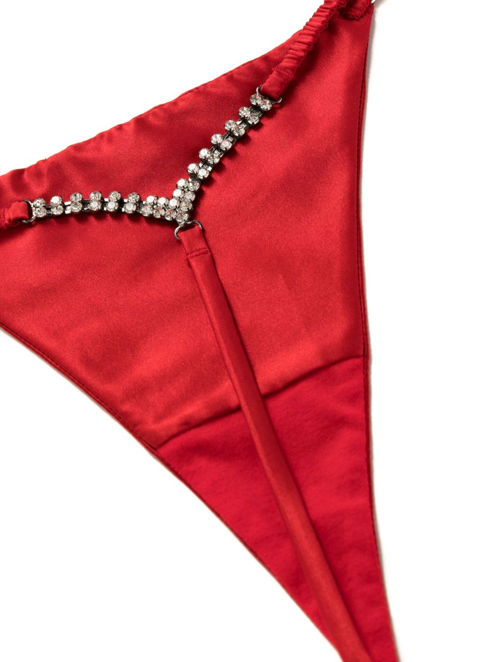 Fleur du Mal, Crystal Luxe V string, Silk underwear
