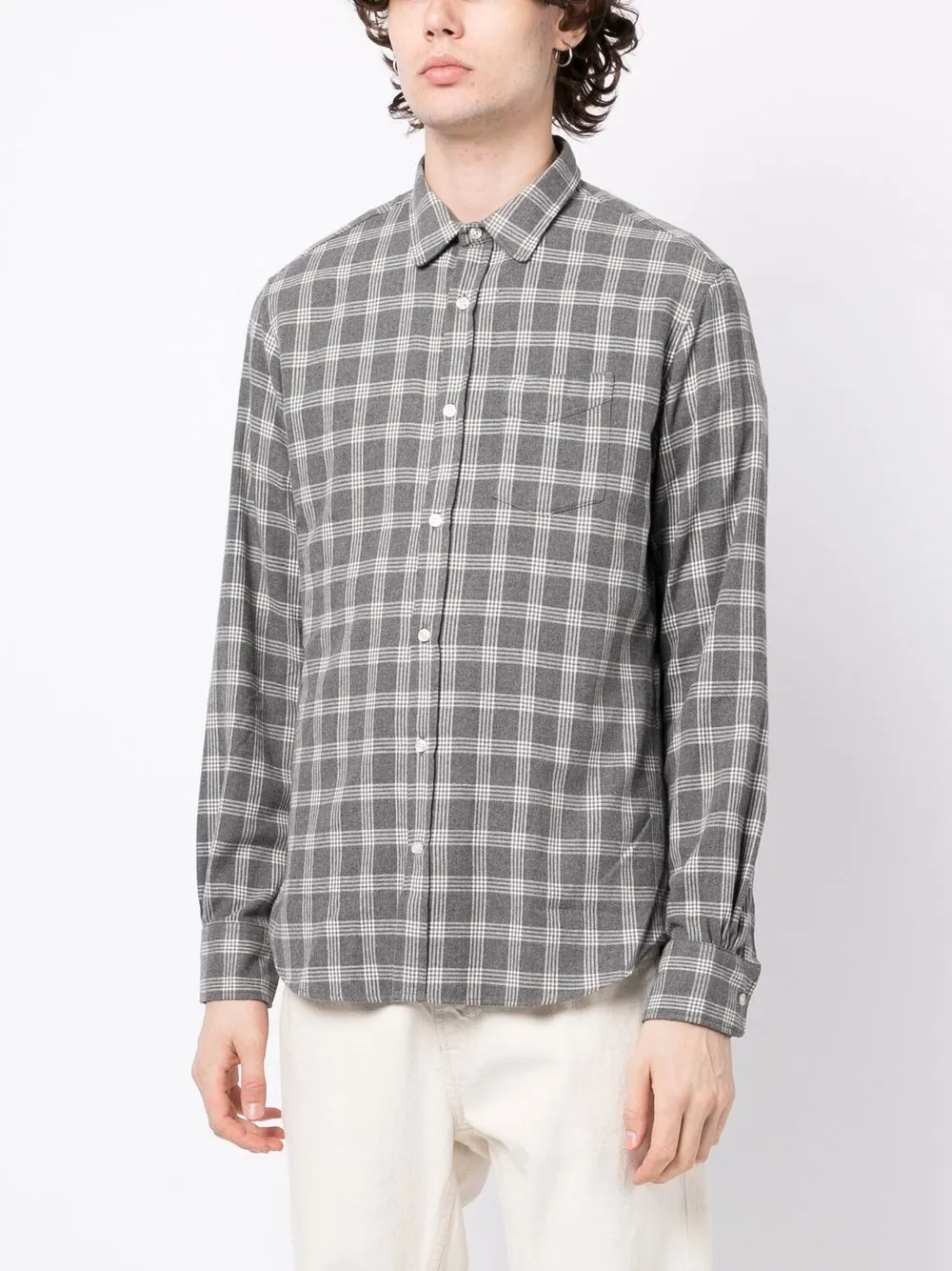 OFFICINE GENERALE LIPP 格纹印花衬衫