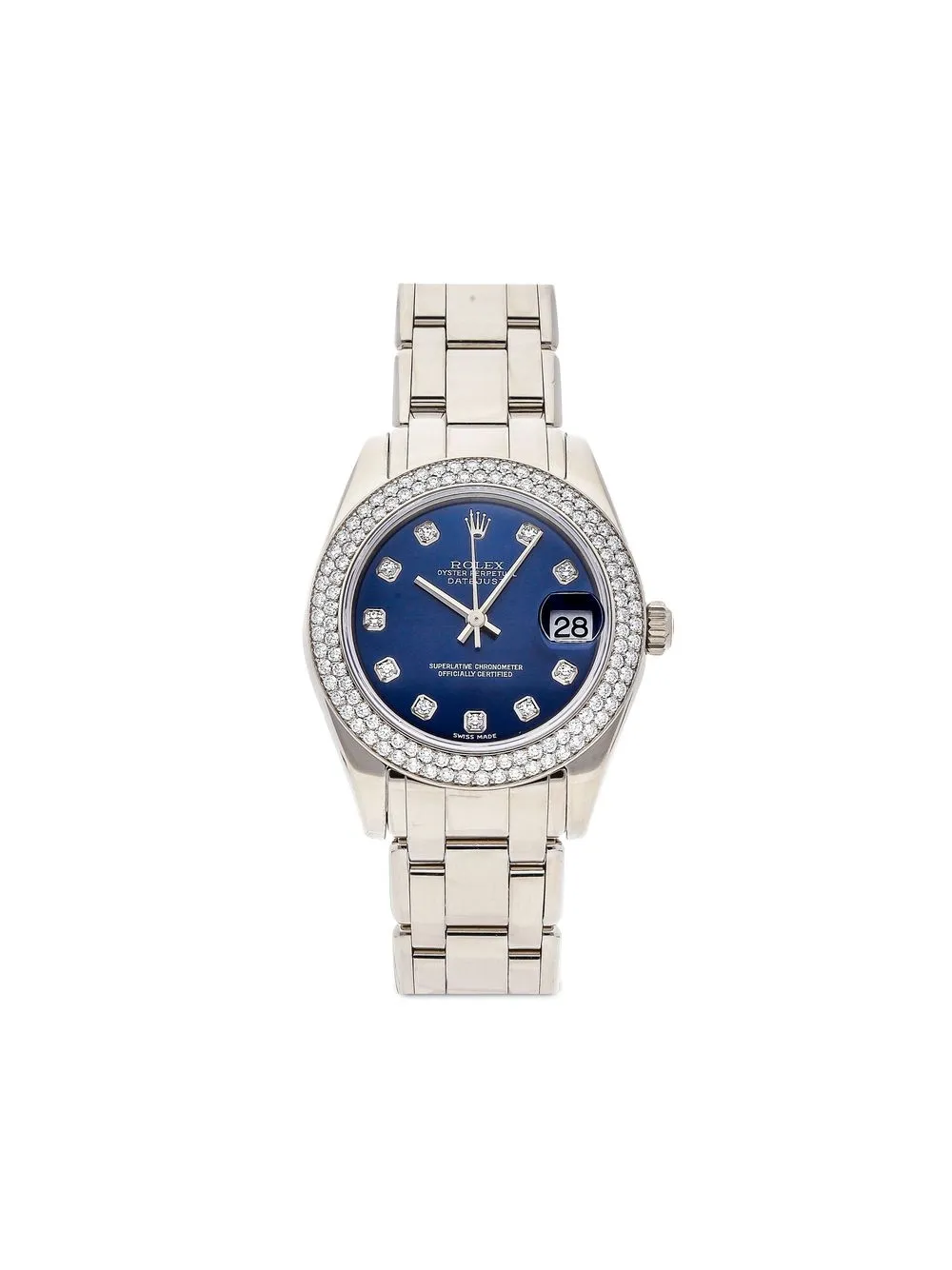 

Rolex 2001 pre-owned Pearlmaster Datejust 34mm - Blue