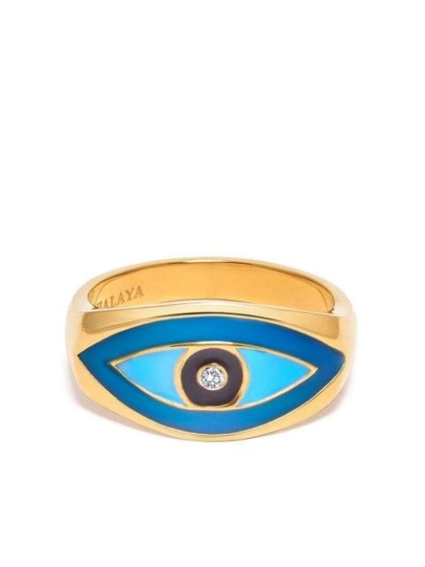 Nialaya Jewelry large evil eye ring