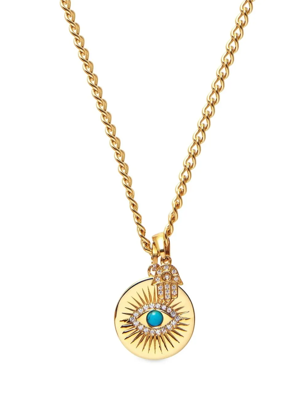 

Nialaya Jewelry Skyfall Evil Eye pendant necklace - Gold