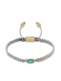 Nialaya Jewelry evil eye-charm braided bracelet - Grey