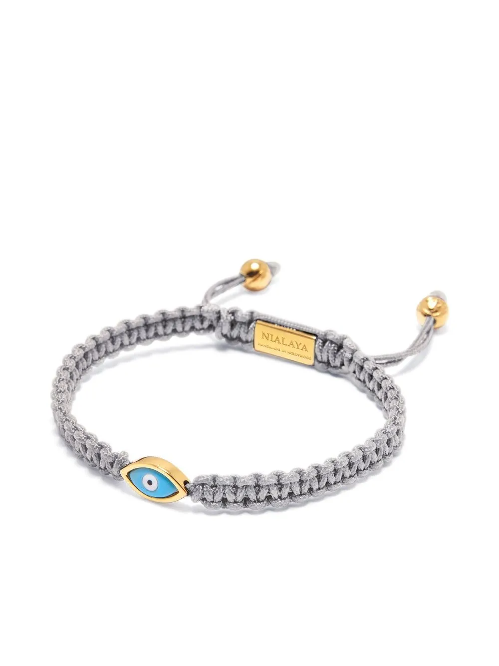 Nialaya Jewelry evil eye-charm braided bracelet | Image 2