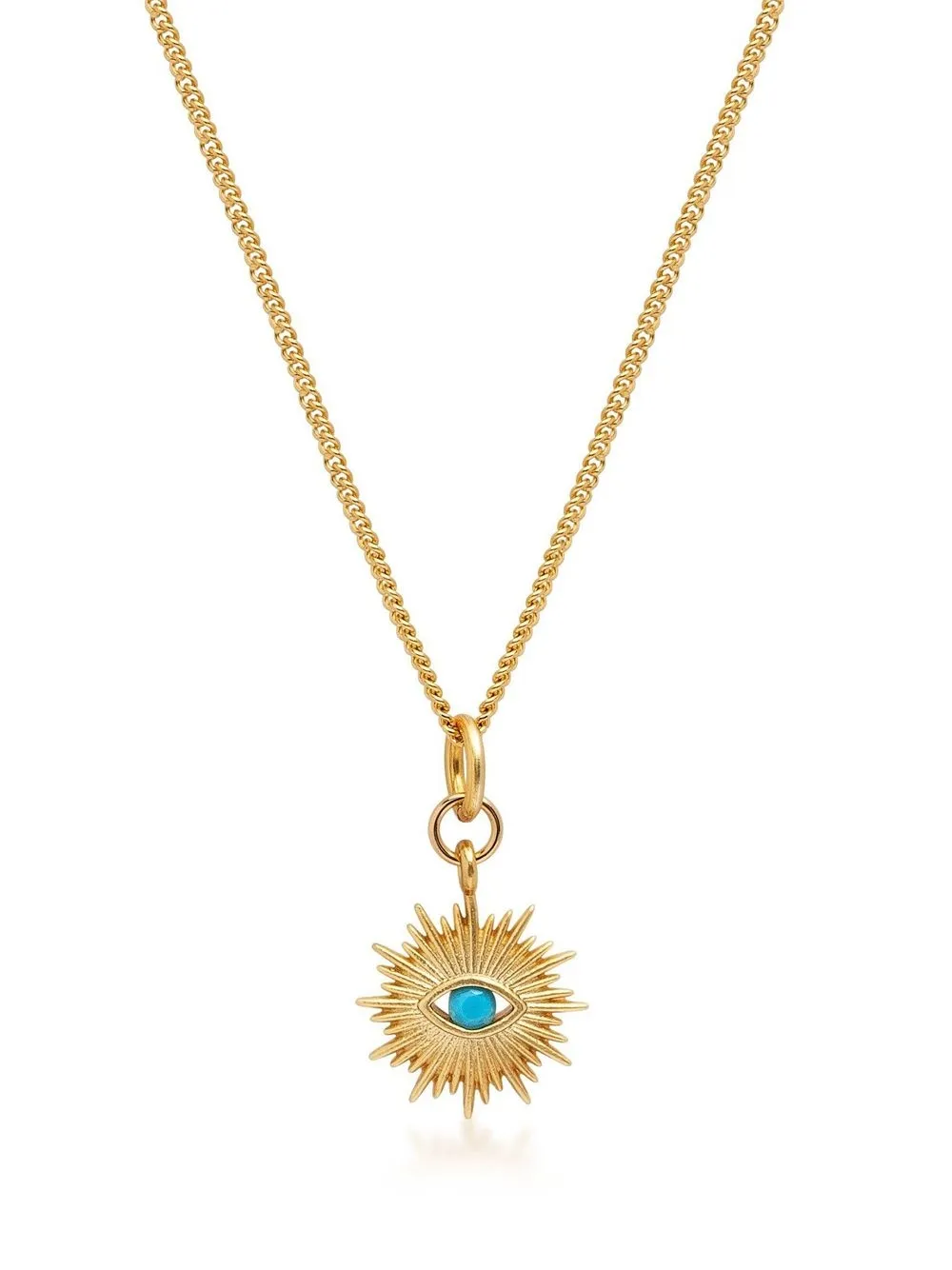 

Nialaya Jewelry mini evil eye-pendant necklace - Gold