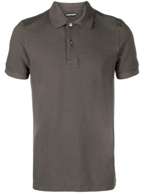 TOM FORD - short-sleeved cotton polo shirt