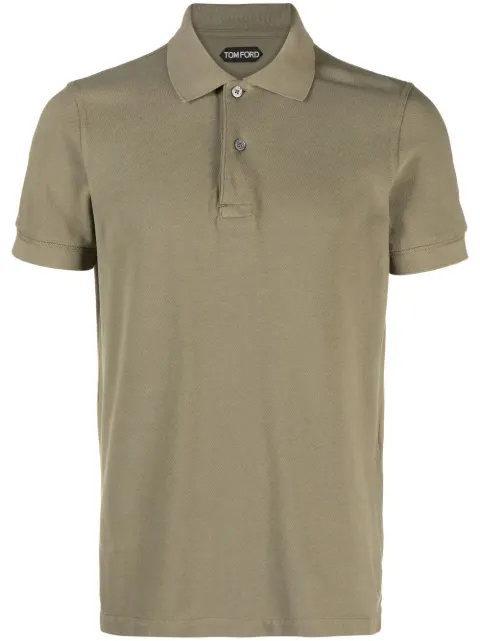 TOM FORD - short-sleeved cotton polo shirt