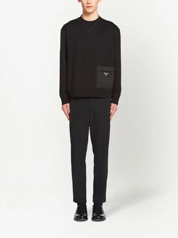 Prada ポケットディテール スウェットシャツ | ブラック | FARFETCH JP