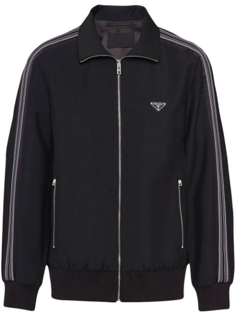 Prada triangle-logo blouson jacket