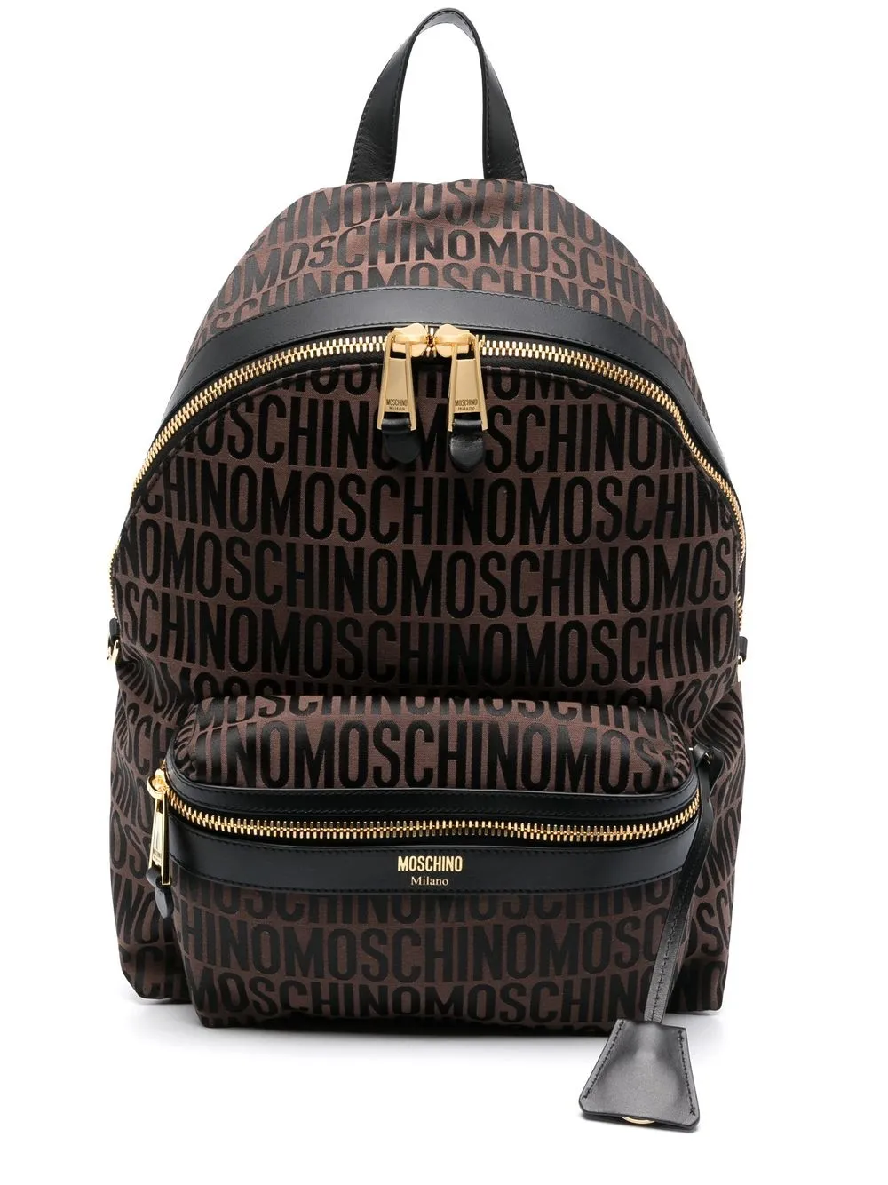 

Moschino monogram-print backpack - Brown