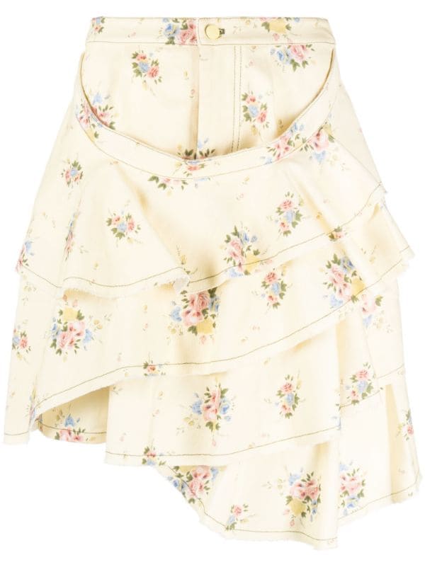 yuhan wang floral skirt スカート