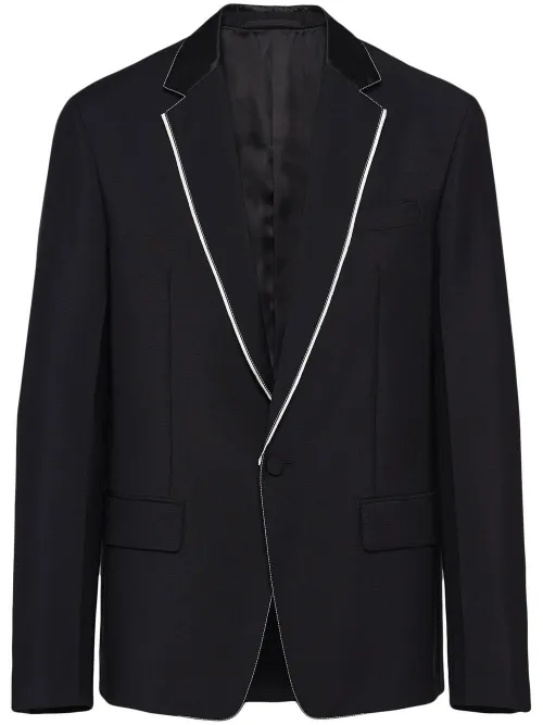 Veste en laine mohair à simple boutonnage - Prada - Modalova