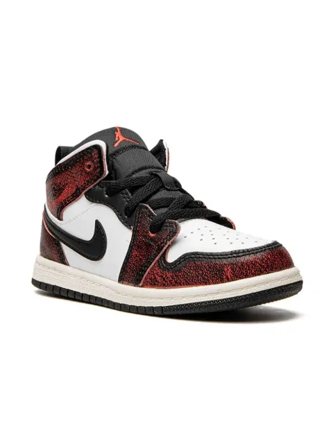 Jordan Kids Air Jordan 1 Mid "Infrared" sneakers