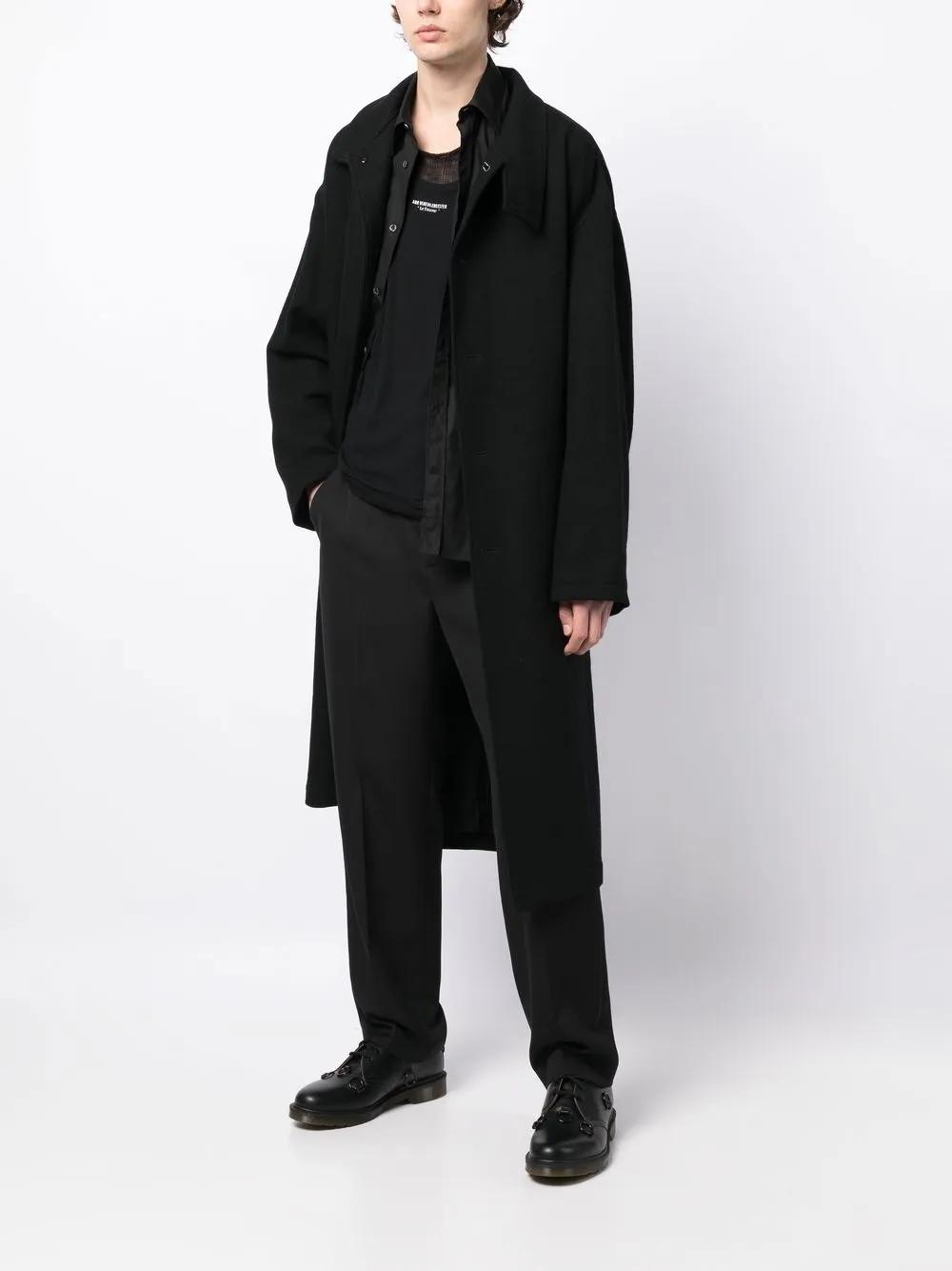 Yohji Yamamoto ベルテッド シングルコート - Farfetch